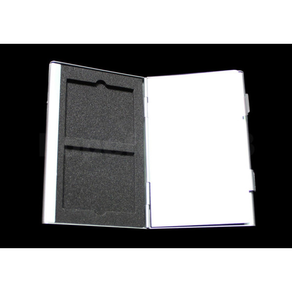 Алюминиевый чехол для карт памяти типа CF серый